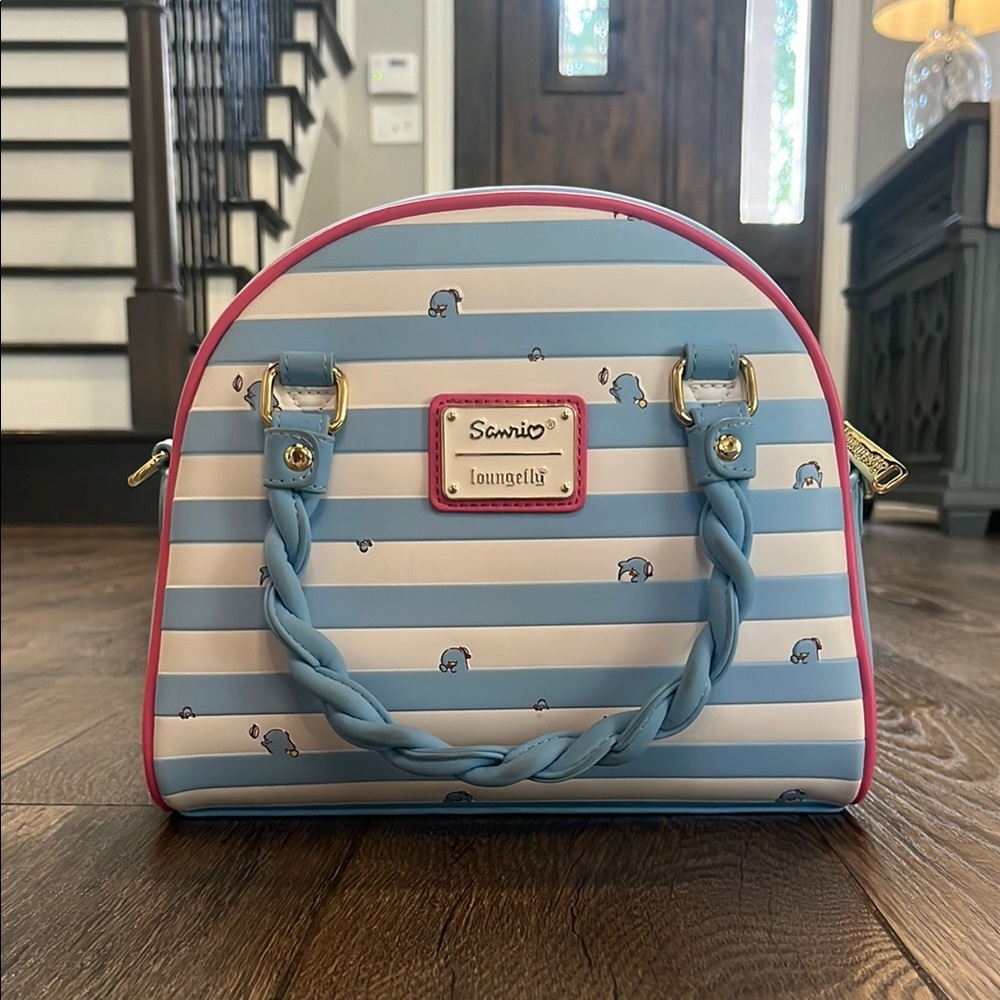 Loungefly Blue and Pink Mini Bag - Picture 3 of 6